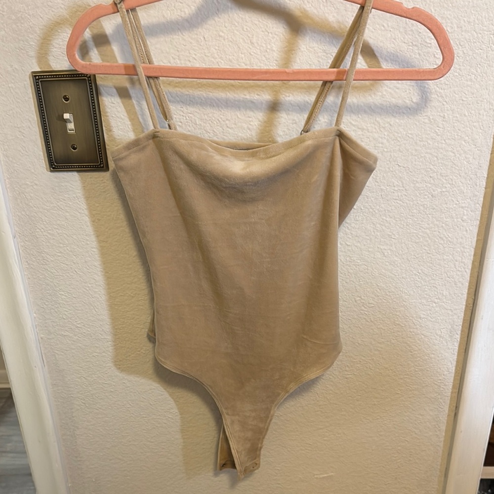 Forever 21 Beige Velvet Top